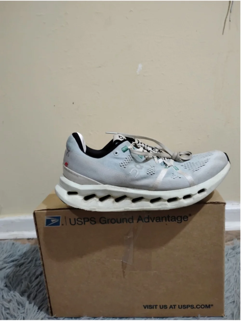On Cloudsurfer Women's Size 10 Mineral Aloe Athletic Running Shoes 3WD10442078